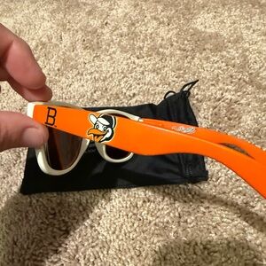 Retro Baltimore Oriole sunglasses.